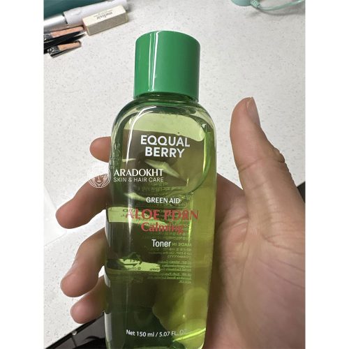 تونر PDRN آلوئه ورا اکوال بری تسکین دهنده و ترمیم کننده پوست EQQUALBERRY Aloe PDRN Calming Toner