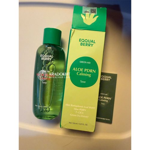 تونر PDRN آلوئه ورا اکوال بری تسکین دهنده و ترمیم کننده پوست EQQUALBERRY Aloe PDRN Calming Toner