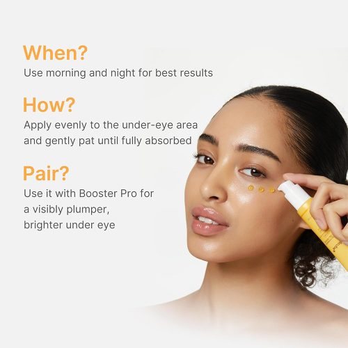 سرم ژلی دور چشم کوجیک اسید و زردچوبه مدی کیوب ضد پف و روشن کننده Medicube Kojic Acid Turmeric Vita Eye Gel Serum