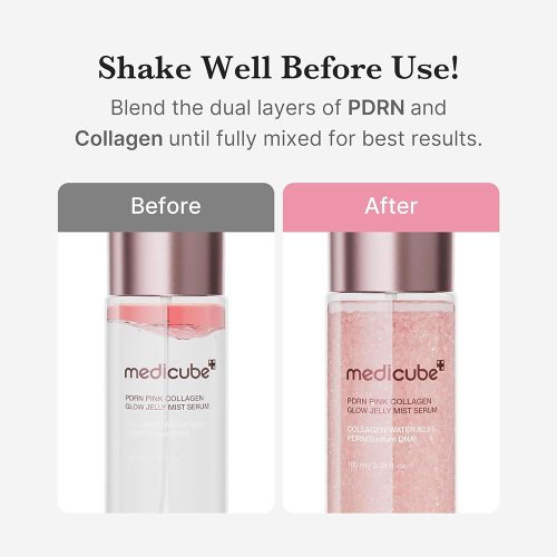 میست سرم ژلی PDRN و کلاژن مدی کیوب روشن کننده و جوانساز پوست Medicube PDRN Pink Collagen Glow Jelly Mist Serum
