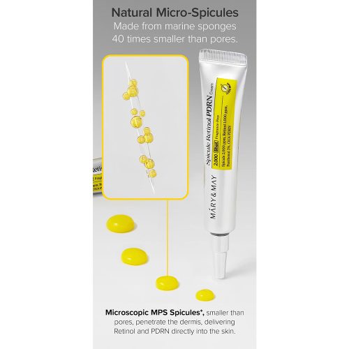 کرم اسپیکول رتینول و PDRN مری اند می ضد چروک و جوانساز پوست Mary & May Spicule Retinol PDRN Cream