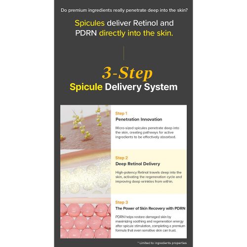کرم اسپیکول رتینول و PDRN مری اند می ضد چروک و جوانساز پوست Mary & May Spicule Retinol PDRN Cream