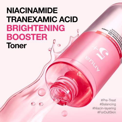 تونر بوستر ترانگزامیک اسید و نیاسینامید آنوا ضد لک و روشن کننده پوست Anua Niacinamide TXA Brightening Booster Toner