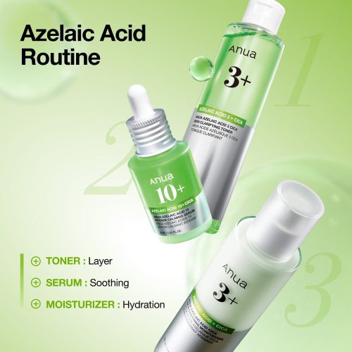 لوسیون مرطوب کننده آزلائیک اسید و سیکا آنوا تسکین دهنده، ضد جوش و ضد التهاب Anua Azelaic Acid Cica Skin Soothing Moisturizer