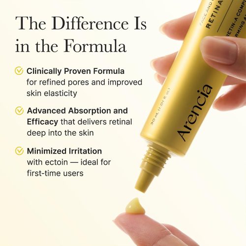 کرم دور چشم و صورت رتینال بوستر شات آرنسیا ضد چروک و جمع کننده منافذ پوست Arencia Retinal Booster Shot
