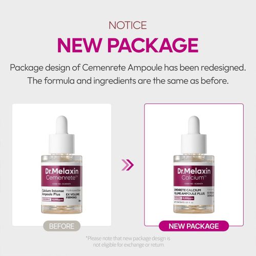 آمپول ضد چروک و جوانساز کلسیم دکتر ملاکسین Dr.Melaxin Cemenrete Calcium Intense Ampoule