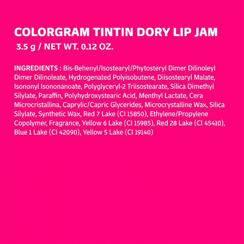 تینت کاسه ای براق لب کالرگرام COLORGRAM Tintin Dory Lip Jam