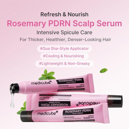 سرم اسکالپ رزماری و PDRN مدی کیوب تقویت ریشه، ضد ریزش و کنترل چربی مو Medicube Rosemary Pdrn Scalp Serum