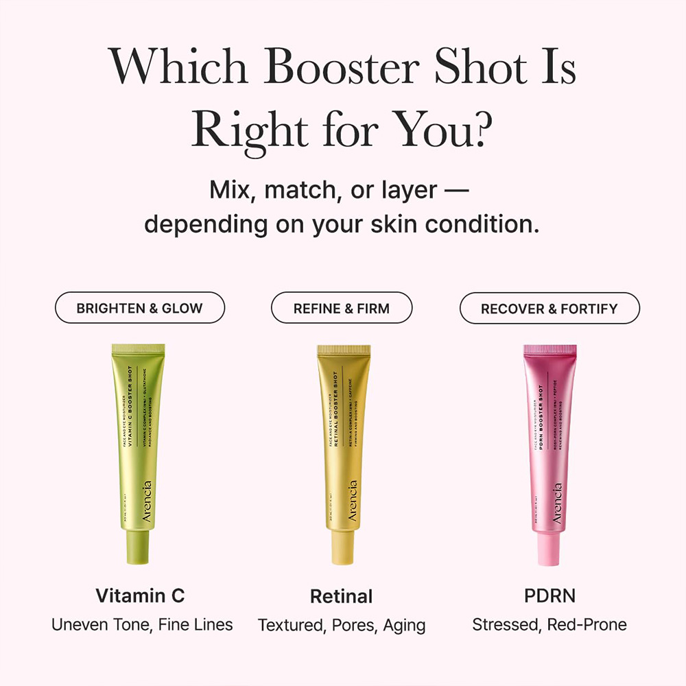 سرم دور چشم و صورت PDRN بوستر شات آرنسیا ترمیم کننده و جوانساز پوست Arencia PDRN Booster Shot