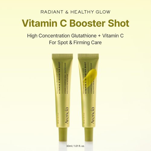 سرم دور چشم و صورت ویتامین سی بوستر شات آرنسیا روشن کننده و مرطوب کننده پوست Arencia Vitamin C Booster Shot