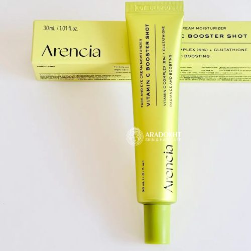 سرم دور چشم و صورت ویتامین سی بوستر شات آرنسیا روشن کننده و مرطوب کننده پوست Arencia Vitamin C Booster Shot
