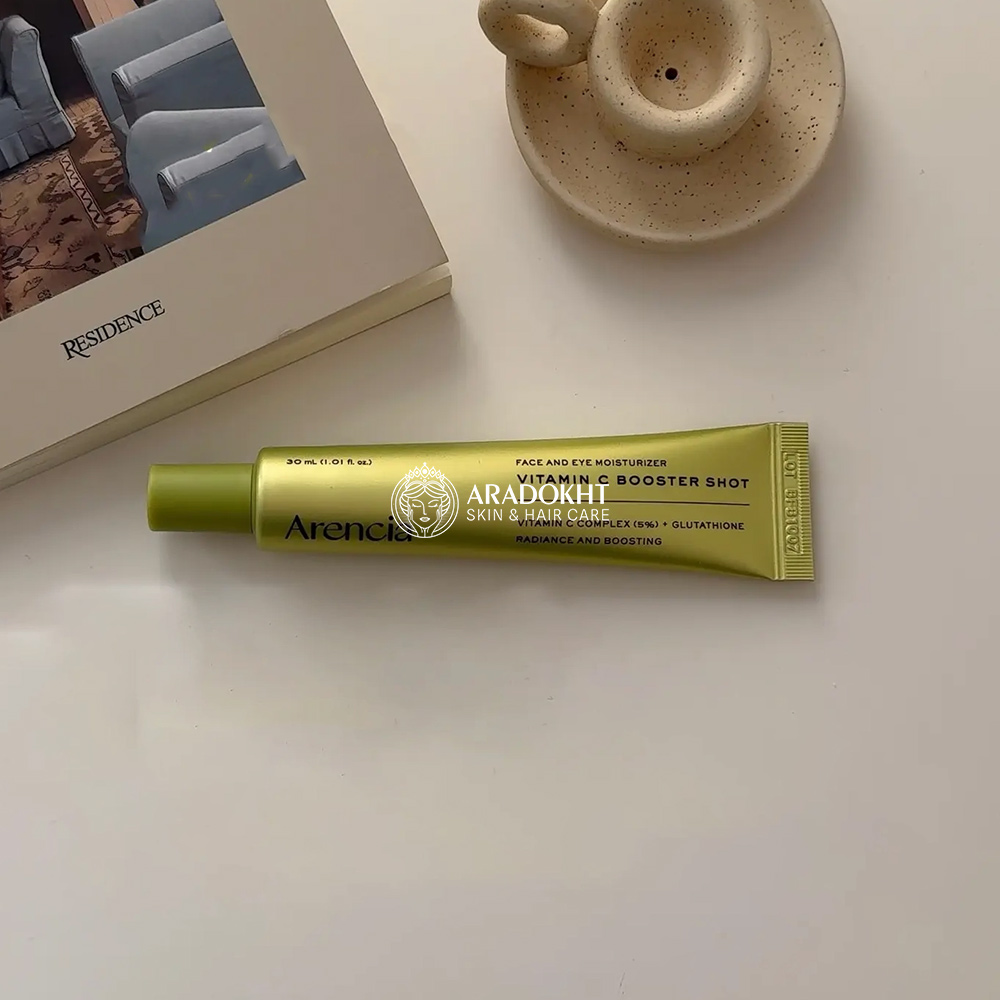 سرم دور چشم و صورت ویتامین سی بوستر شات آرنسیا روشن کننده و مرطوب کننده پوست Arencia Vitamin C Booster Shot
