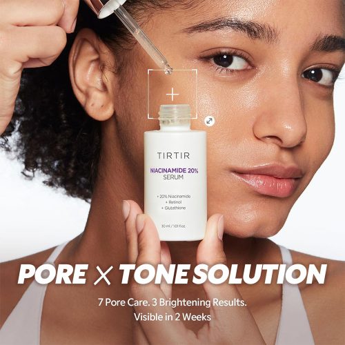 سرم نیاسینامید 20 درصد تیر تیر روشن کننده، کنترل چربی و منافذ پوست TIRTIR Niacinamide 20% Serum