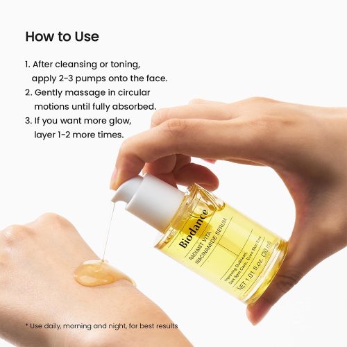 سرم ویتا نیاسینامید بایودنس روشن کننده قوی و آنتی اکسیدان پوست Biodance Radiant Vita Niacinamide Serum