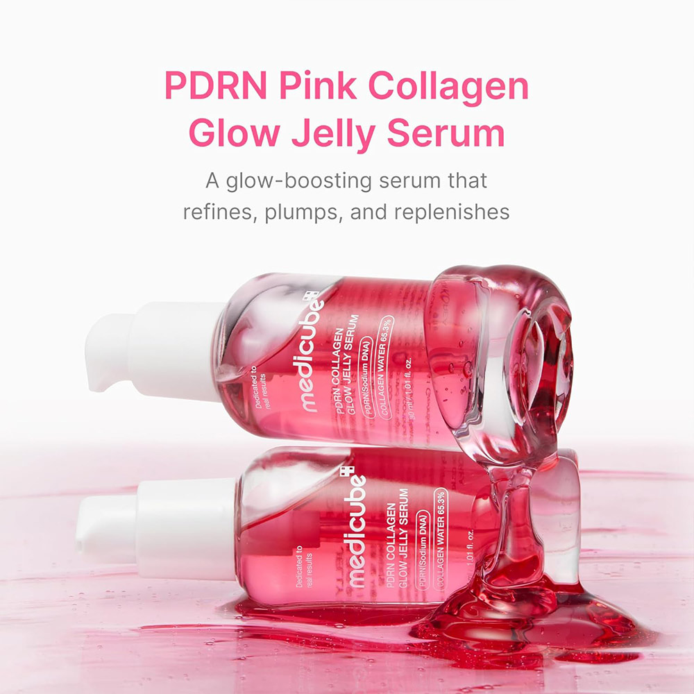 سرم ژلی PDRN و کلاژن مدی کیوب آبرسان، ضد چروک و درخشان کننده پوست Medicube PDRN Collagen Glow Jelly Serum