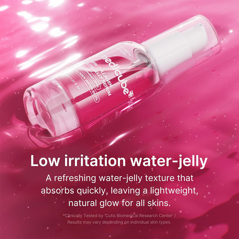 سرم ژلی PDRN و کلاژن مدی کیوب آبرسان، ضد چروک و درخشان کننده پوست Medicube PDRN Collagen Glow Jelly Serum
