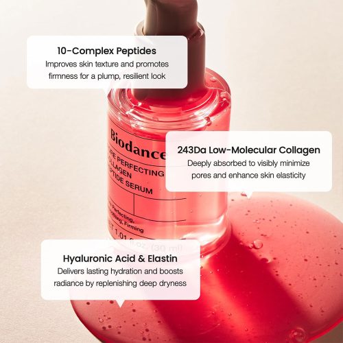 سرم کلاژن و پپتاید بایودنس ضد چروک و کنترل منافذ پوست Biodance Pore Perfecting Collagen Peptide Serum