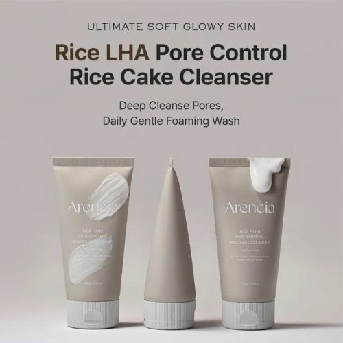 شوینده برنج آرنسیا کنترل منافذ، ضد جوش و روشن کننده Arencia Rice + LHA Pore Control Rice Cake Cleanser