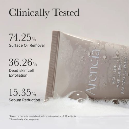 شوینده برنج آرنسیا کنترل منافذ، ضد جوش و روشن کننده Arencia Rice + LHA Pore Control Rice Cake Cleanser