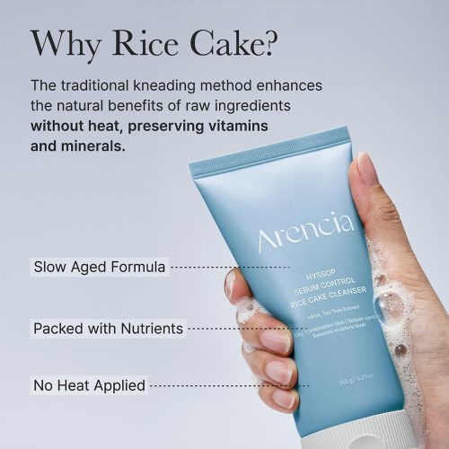 شوینده کنترل چربی و منافذ زوفا آرنسیا Arencia Hyssop Sebum Control Rice Cake Cleanser