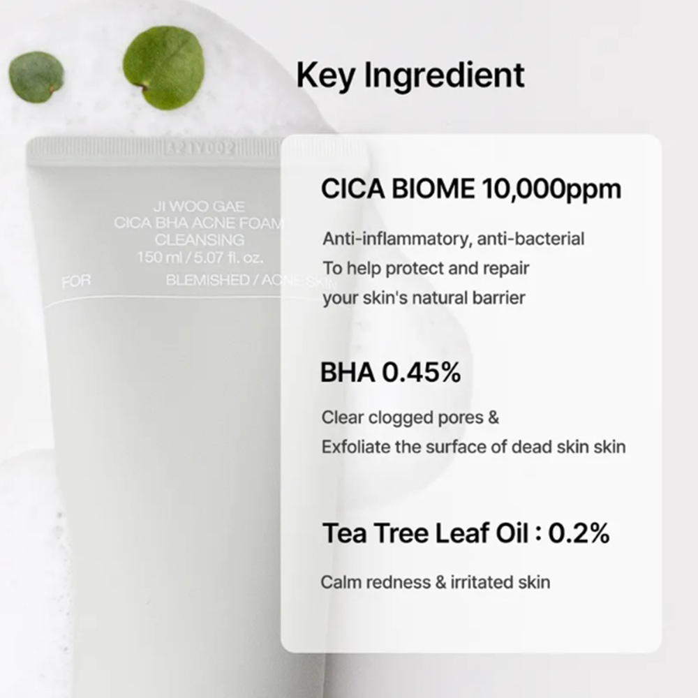 فوم ضد جوش و آکنه سالیسیلیک اسید و سیکا سلیمکس Celimax Ji.Woo.Gae Cica BHA Acne Foam Cleansing