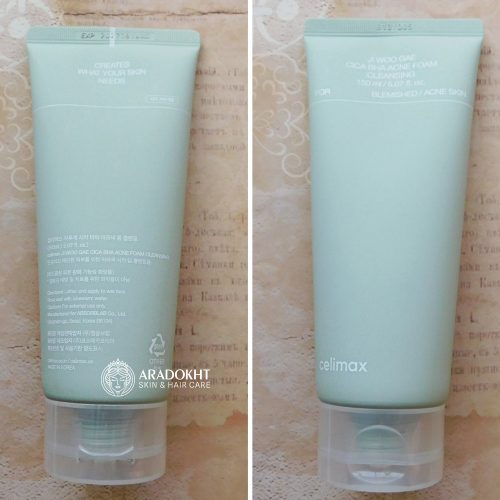 فوم ضد جوش و آکنه سالیسیلیک اسید و سیکا سلیمکس Celimax Ji.Woo.Gae Cica BHA Acne Foam Cleansing