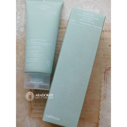 فوم ضد جوش و آکنه سالیسیلیک اسید و سیکا سلیمکس Celimax Ji.Woo.Gae Cica BHA Acne Foam Cleansing