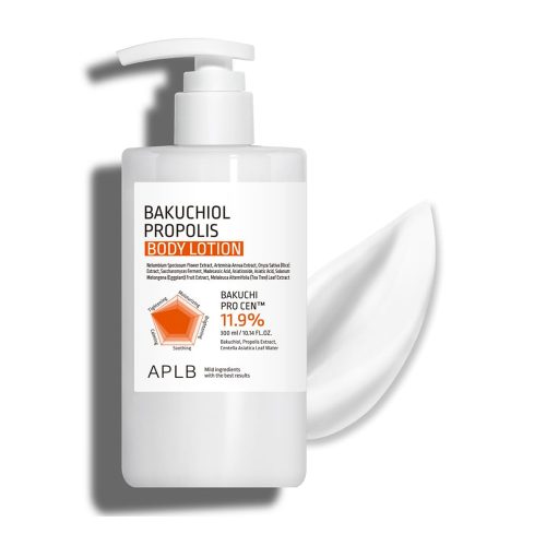 لوسیون بدن باکوچیول و پروپولیس APLB ضد چروک، ترمیم کننده و آبرسان پوست APLB Bakuchiol Propolis Body Lotion