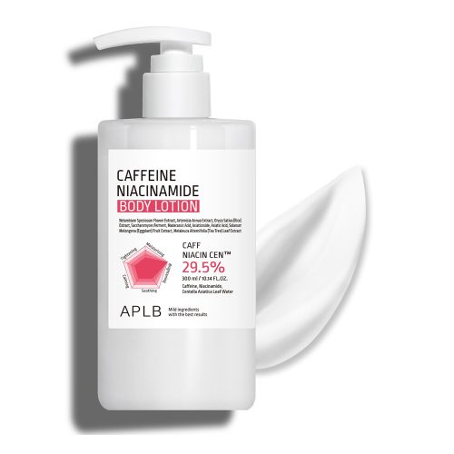 لوسیون بدن کافئین و نیاسینامید APLB ضدلک و روشن کننده پوست APLB Caffeine Niacinamide Body Lotion