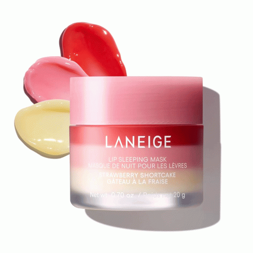 ماسک خواب لب کیک توت فرنگی لانیژ LANEIGE Lip Sleeping Mask Strawberry Shortcake