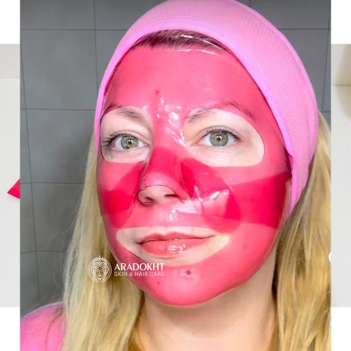 ماسک ژلی کلاژن قرمز آرنسیا آبرسان، ضد چروک و تقویت سد دفاعی پوست Arencia Red Collagen Jello Mask Set