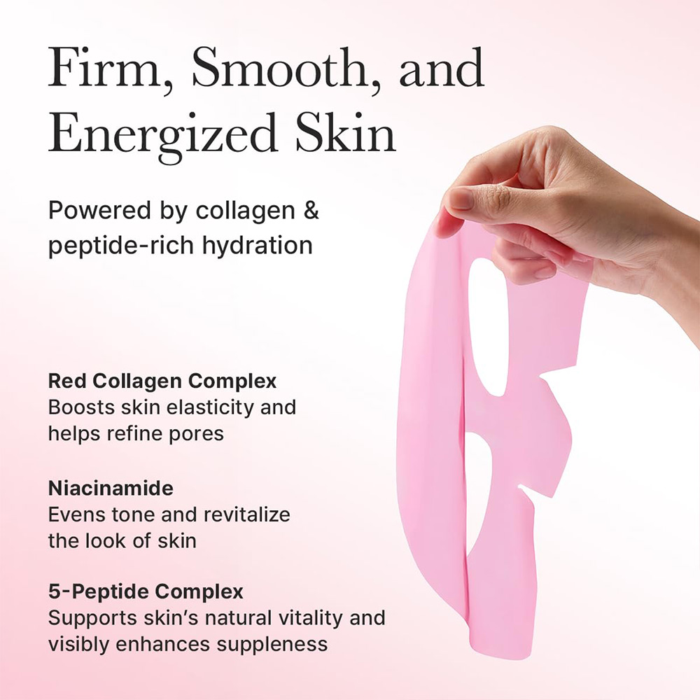 ماسک ژلی کلاژن قرمز آرنسیا آبرسان، ضد چروک و تقویت سد دفاعی پوست Arencia Red Collagen Jello Mask Set