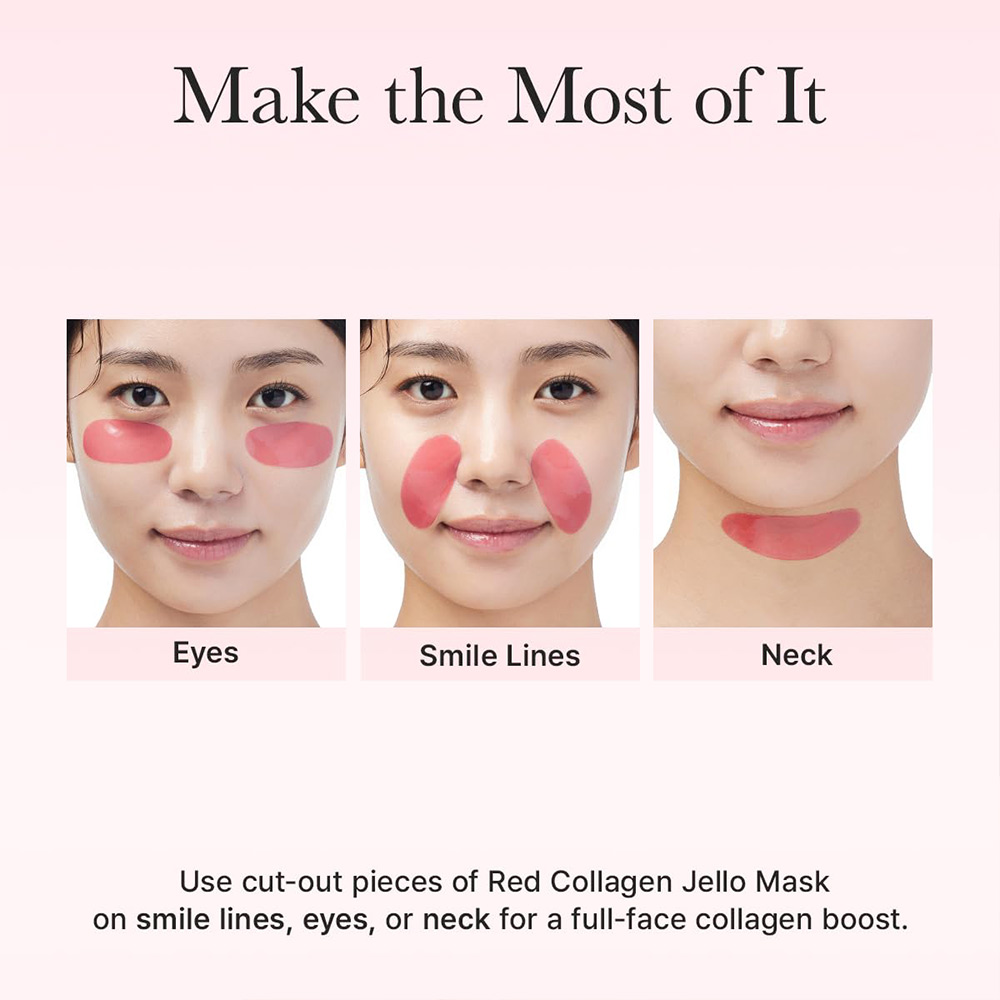 ماسک ژلی کلاژن قرمز آرنسیا آبرسان، ضد چروک و تقویت سد دفاعی پوست Arencia Red Collagen Jello Mask Set