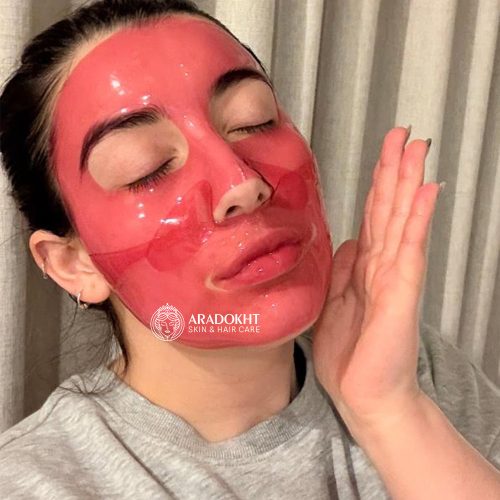 ماسک ژلی کلاژن قرمز آرنسیا آبرسان، ضد چروک و تقویت سد دفاعی پوست Arencia Red Collagen Jello Mask Set