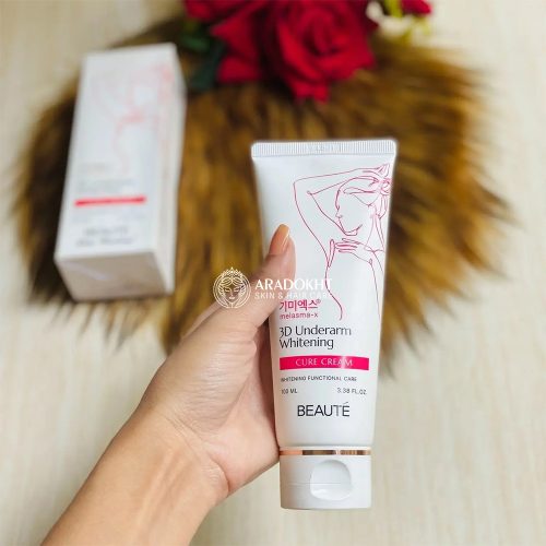 کرم سفید کننده قوی نواحی تیره بدن بیوته BEAUTE 3D Underarm Whitening Cure Cream