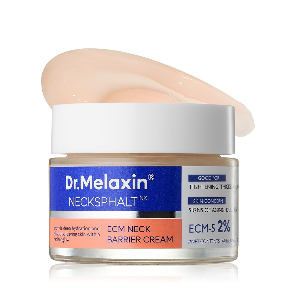 کرم گردن دکتر ملاکسین مدل سراماید و ECM ضد چروک قوی و روشن کننده پوست Dr.Melaxin Necksphalt ECM Ceramide Neck Cream