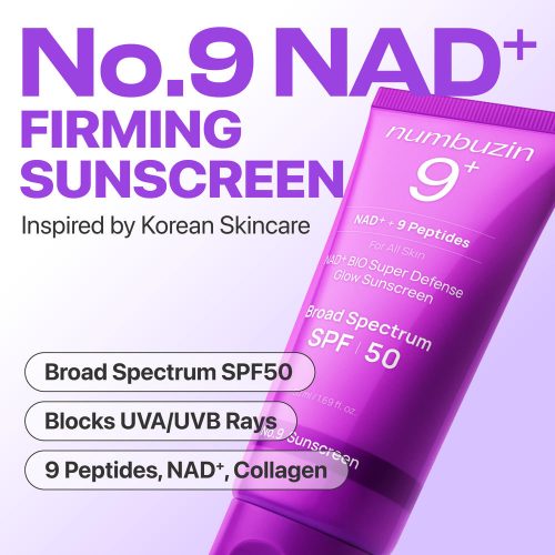 اسنس ضد آفتاب شماره 9 نامبوزین ضد چروک و جوانساز پوست Numbuzin No.9 NAD Peptides Dewy Sun Essence
