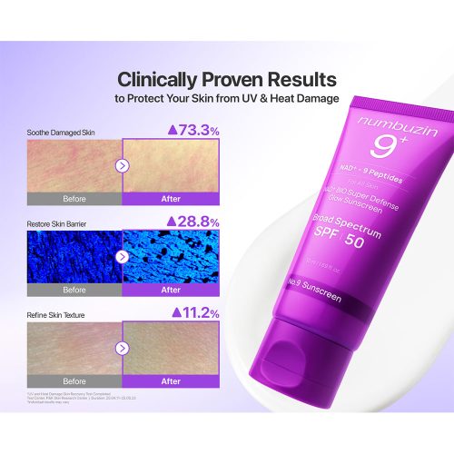 اسنس ضد آفتاب شماره 9 نامبوزین ضد چروک و جوانساز پوست Numbuzin No.9 NAD Peptides Dewy Sun Essence