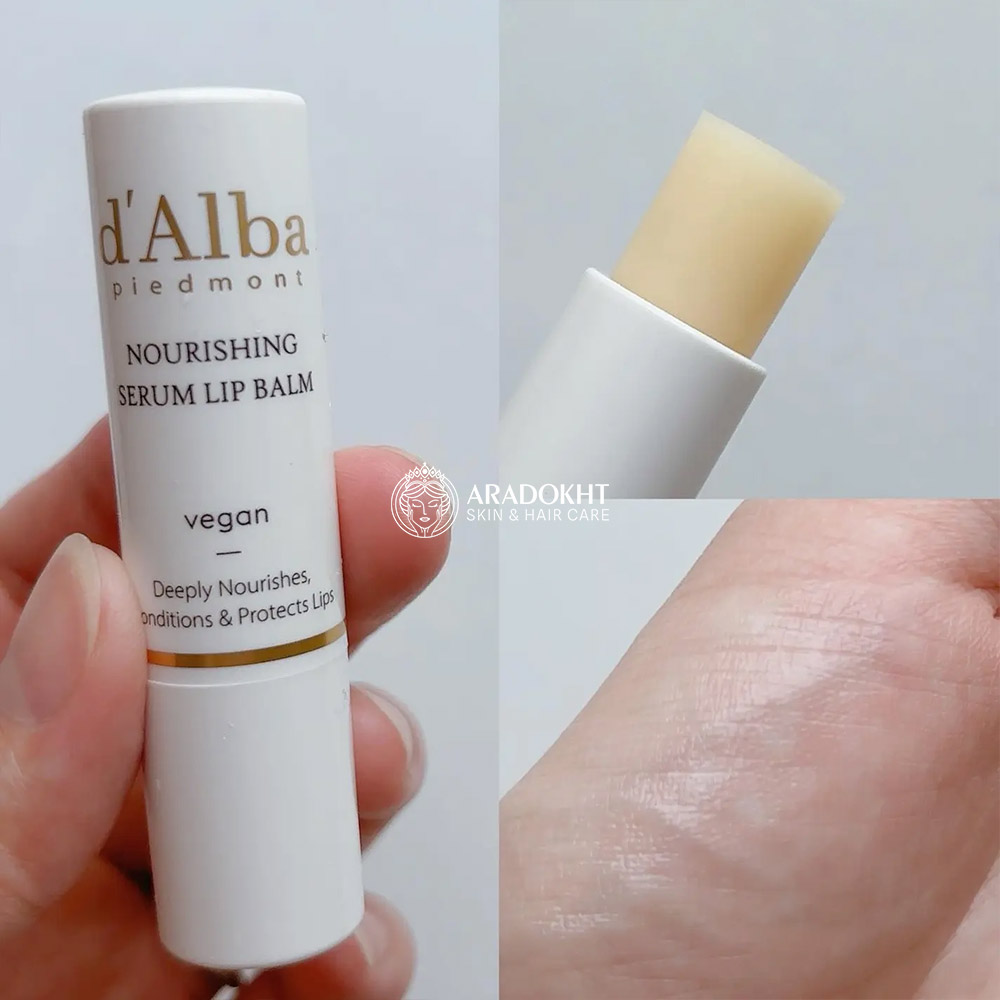 بالم لب ترافل سفید د البا آبرسان، ترمیم کننده و درخشان کننده D'Alba White Truffle Nourishing Serum Lip Balm