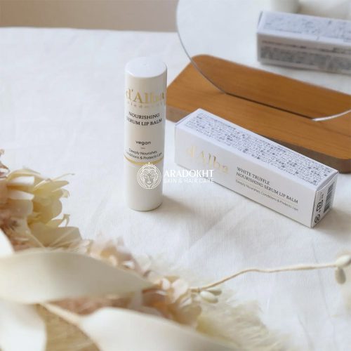 بالم لب ترافل سفید د البا آبرسان، ترمیم کننده و درخشان کننده D'Alba White Truffle Nourishing Serum Lip Balm