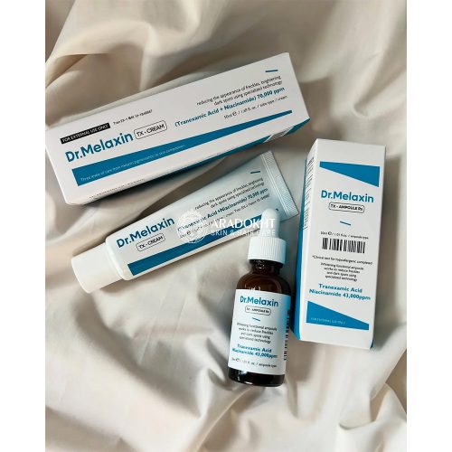 سرم ترانگزامیک اسید دکتر ملاکسین ضدلک و روشن کننده و تقویت سد دفاعی پوست Dr.melaxin TX ampoule RX