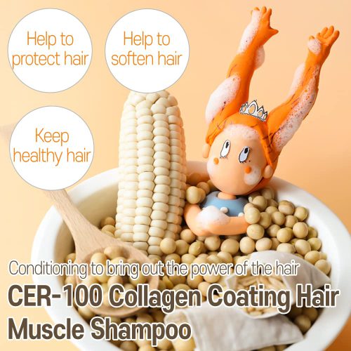 شامپو کلاژن الیزاوکا ترمیم و تقویت مو Elizavecca CER-100 Collagen Coating Hair A+ Muscle Shampoo
