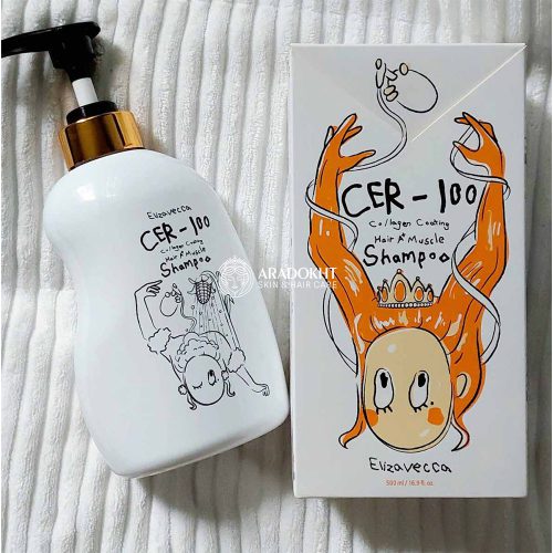 شامپو کلاژن الیزاوکا ترمیم و تقویت مو Elizavecca CER-100 Collagen Coating Hair A+ Muscle Shampoo
