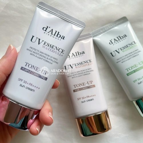 ضد آفتاب اصلاح رنگ و تون آپ بنفش د البا d'Alba Waterfull Purple Correcting Tone-Up Sun Cream