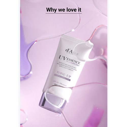 ضد آفتاب اصلاح رنگ و تون آپ بنفش د البا d'Alba Waterfull Purple Correcting Tone-Up Sun Cream
