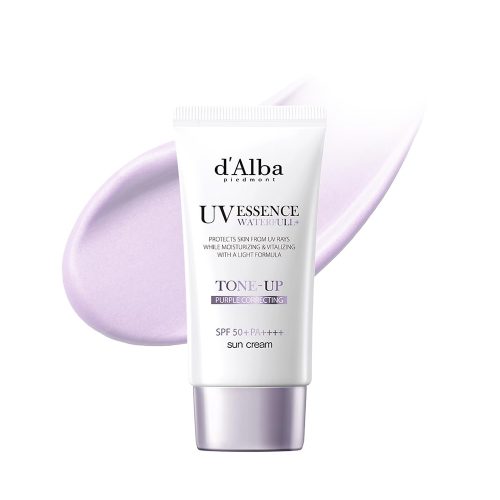 ضد آفتاب اصلاح رنگ و تون آپ بنفش د البا d'Alba Waterfull Purple Correcting Tone-Up Sun Cream