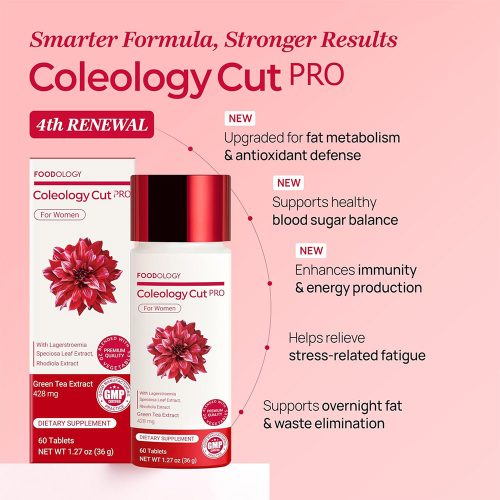 قرص مکمل کات پرو فودولوژی کمک به کاهش وزن و کنترل اشتها FOODOLOGY Coleology Cut PRO