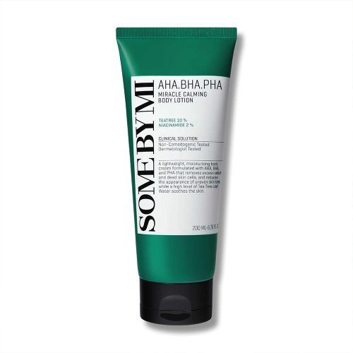 لوسیون بدن میراکل سام بای می ضدجوش، لایه بردار ملایم و تسکین دهنده پوست SOME BY MI AHA, BHA, PHA Miracle Calming Body Lotion