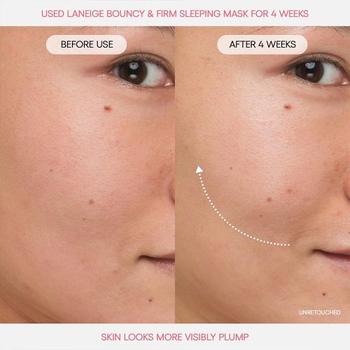ماسک خواب ضد چروک و جوانساز کلاژن و گل صد تومانی لانیژ Laneige Bouncy & Firm Sleeping Mask