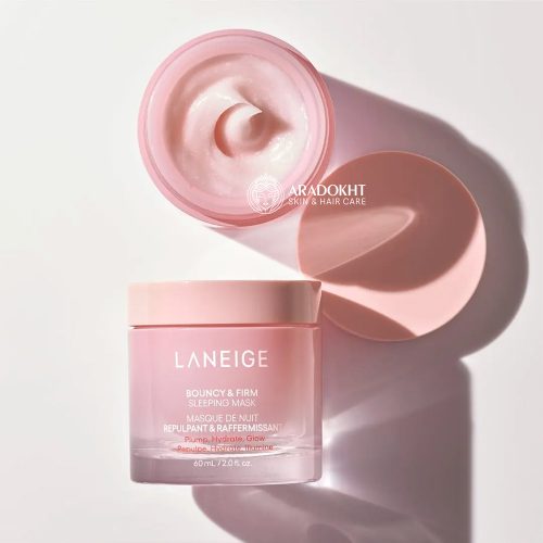 ماسک خواب ضد چروک و جوانساز کلاژن و گل صد تومانی لانیژ Laneige Bouncy & Firm Sleeping Mask
